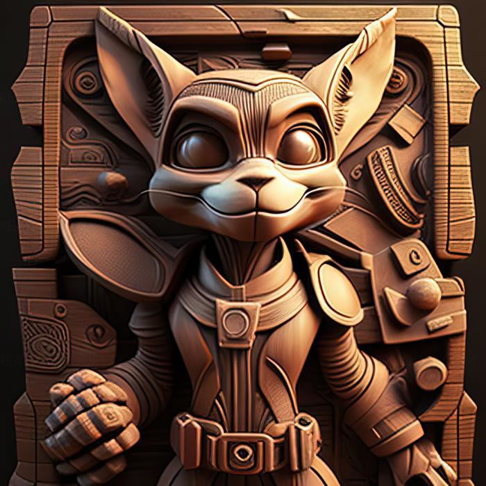 نموذج ثلاثي الأبعاد لآلة CNC ألعاب st Ratchet Clank 3 Up Your Arsenal لعبة